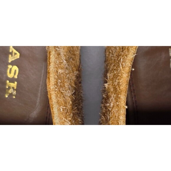 Trask Italian Suede Ankle Boot Brown Horn Toggle Bootie Womens Carissa 8M - Picture 11 of 14